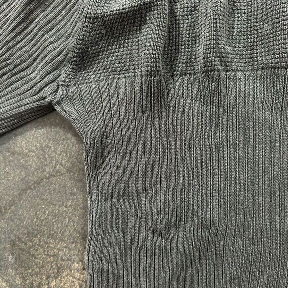 Y2k Lee Full Zip Dark Grey Sweater Tight Fit Outdoors Adult Size XL Read Bio - Picture 7 of 16